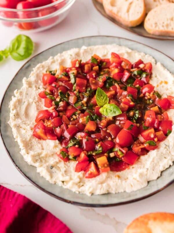 Bruschetta Dip -10-Minute Appetizer! | Easy Party Dips