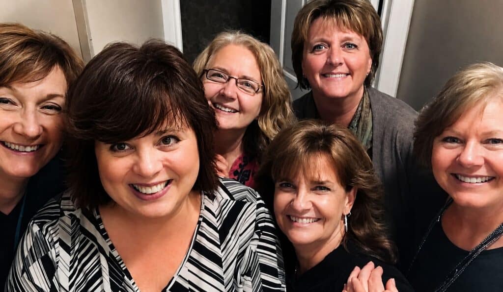 Debi and Friends gathered together.