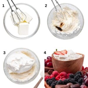 How to Make Marshmallow Fruit Dip with step by step photos.